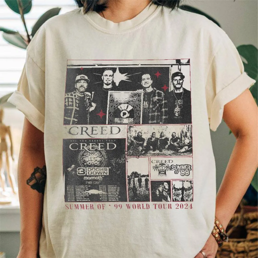 Creed Shirt, Wallen Concert Tour Shirt, Creed Tour Merch, Creed Band T-Shirt, Creed Summer of ’99 Tour Shirt Sweatshirt