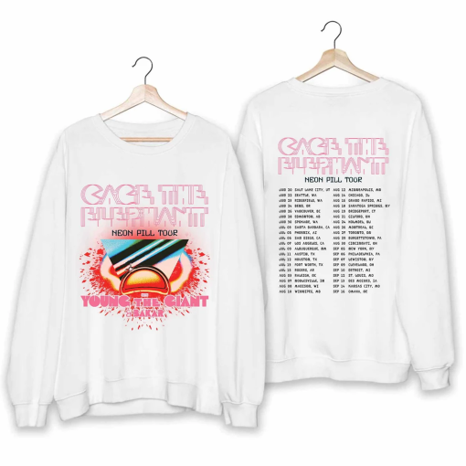 Cage the Elephant – Neon Pill Tour 2024 Shirt, Cage the Elephant Fan Shirt, Cage the Elephant 2024 Tour Shirt, Neon Pill 2024 Concert Shirt