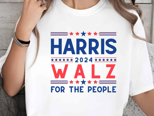 Comfort Colors 1717, Harris Walz 2024 TShirt, For The People, Vote Harris Walz, Vice President Tim Walz, President Kamala Harris Shirt