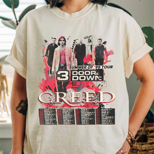 Creed Shirt, Wallen Concert Tour Shirt, Creed Tour Merch, Creed Band T-Shirt, Creed Summer of ’99 Tour Shirt Sweatshirt