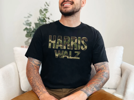 Kamala Harris Walz Election 2024 Shirt, Camouflage, Hunters White Dudes Military Veterans Republicans For Harris, Camo Anti Trump Tshirt