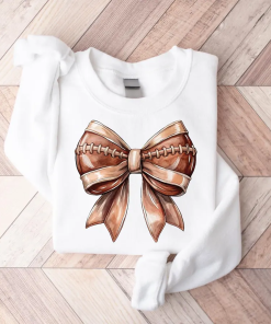 Cute Football Mama Sweatshirt, Coquette Bow Gift…