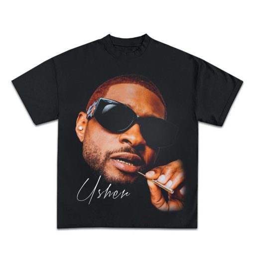 USHER big Face Png, USHER T-Shirt Design PNG Digital Raymond, R&B, Hiphop, Retro, 90s Vintage, Instant Download And Ready To Print