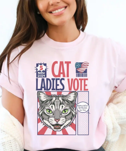 Cat ladies political tshirt, Election 2024 shirt,…