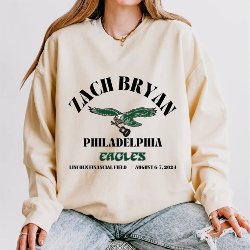 Zach Bryan Philadelphia Shirt | Eagles | Sweatshirt | Lincoln Financial Field | T-Shirt | Vintage | Gifts | Unisex