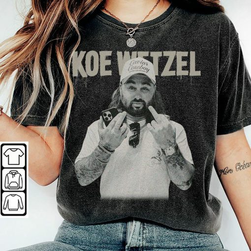 BlvckStyle Koe Wetzel Shirt, Koe Vintage Western Music, Wetzel Concert Tour Bootleg 90s Gift Unisex Shirt, Hoodie, Sweatshirt