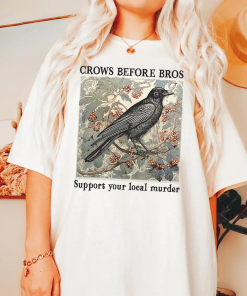 Funny Crows Before Bros Vintage Crow Shirt,…