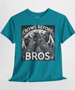 Crows Before Bros – Viking-Inspired Graphic T-Shirt…