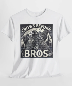 Crows Before Bros – Viking-Inspired Graphic T-Shirt…