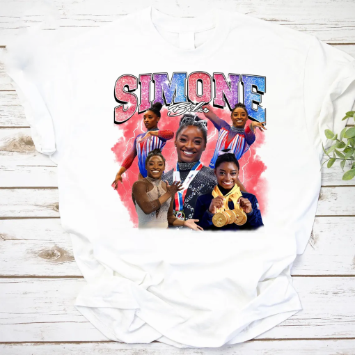 Simone Biles Bootleg Shirt, Gymnast Atlet Vintage Graphic Tee, Simone Biles Vintage Tee, Simone Biles Lover Tee, Simone Biles Gymnastic Tee