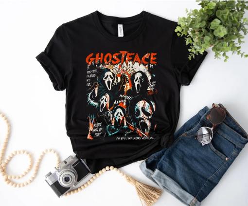 Ghost Face Halloween Comfort Colors Shirt, Halloween GhostFace Shirt, Ghost Face Lover, Spooky Season Tee, Cute Ghost Shirt, Halloween Shirt