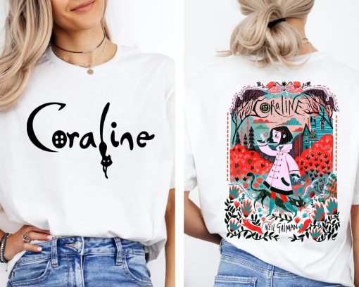 Coraline T-Shirt, Spooky Movie Halloween Shirt, Halloween Coraline Tee, Spooky Coraline Doll Sweatshirt, Coraline Movie Vintage Tee