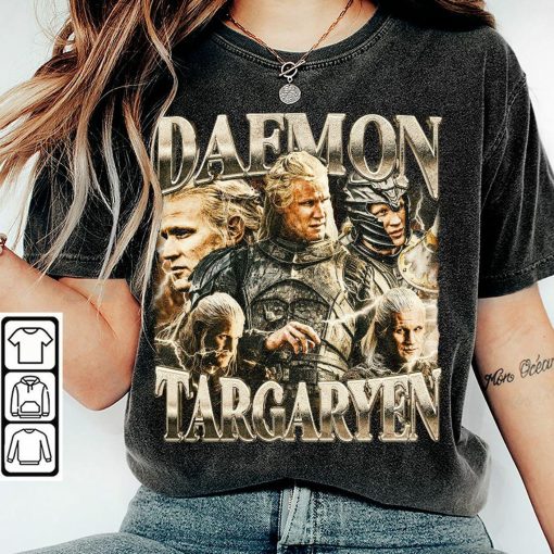 Blvckstyle Retro Daemon Targaryen 90s Shirt, Bootleg GOT Dragon Mom Movie Vintage Unisex Shirt, Hoodie, Sweatshirt