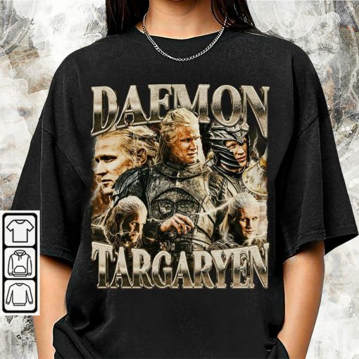 Blvckstyle Retro Daemon Targaryen 90s Shirt, Bootleg GOT Dragon Mom Movie Vintage Unisex Shirt, Hoodie, Sweatshirt