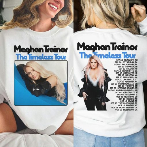 BlvckStyle 2Side Meghan Trainor The Timeless Tour 2024 Shirt, Meghan Trainor 2024 Concert Shirt 2 Side Unisex Shirt, Hoodie, Sweatshirt