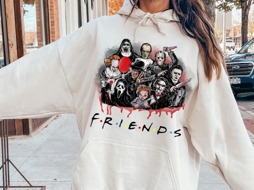 Halloween Friends Shirt, Horror Movie Shirt, Horror Characters Shirt, Halloween Movie Killers Shirt, Halloween Matching Sweatshirt