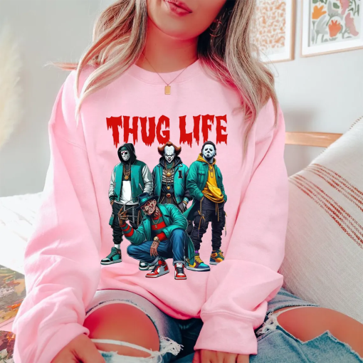 Thug Life Horror Movie Shirt, Movie Killers Shirt, Scary Halloween Movie Sweatshirt, Horror Movie Shirt, Series Killer Halloween Shirt