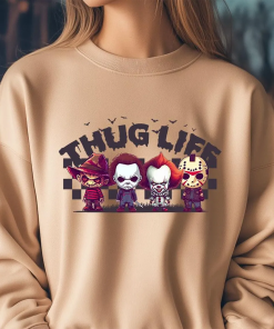 Thug Life Horror Movie Shirt, Halloween Scary…