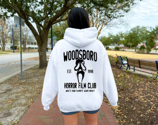 Woodsboro Horror Film Hoodie, Horror Film Club Shirt, Woodsboro Scream, Scream Ghost Shirt, Stay Spooky Shirt, Horror Sweatshirt, Halloween