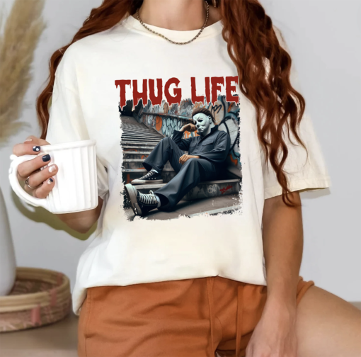 Thug Life Halloween Bad Witches Shirt, Retro Witches Movie Shirt, Retro Halloween Character T Shirt, Halloween Sanderson Sisters Gift