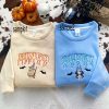 McQueen Sally Halloween Embroidered Sweatshirts, Nightmare Cartoon Shirt, Cars Sweater, Gift For Halloween Day, Couple Gift ESH689-690