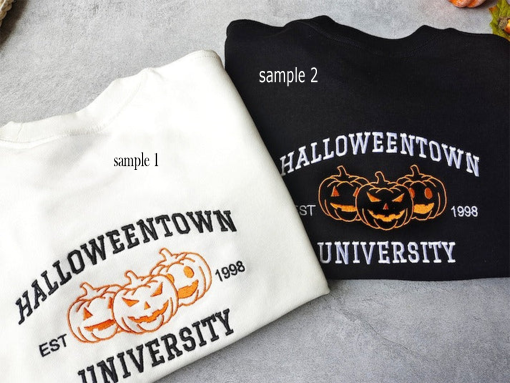 Halloween Town University Embroidered Sweatshirt