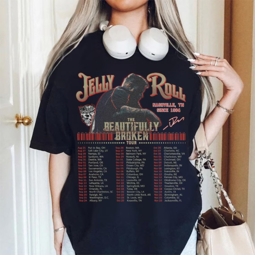 Jelly Rap Tour Roll Shirt, The Beautiful Broken Tour 2024 Country Music Concert Gift Unisex Shirt, Jelly Rapper Tshirt