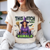 Kamala Harris High Heel Stepping On Red Maga Hat Shirt, Drop The Hate Shirt, Kamala Harris 2024 Shirt, Anti Trump Shirt, Election Funny Tee