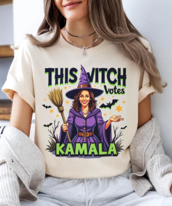 This Witch Votes Kamala T-Shirt, Halloween Kamala…