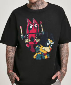 Deadpool and Wolverine Ver Bluey Shirt