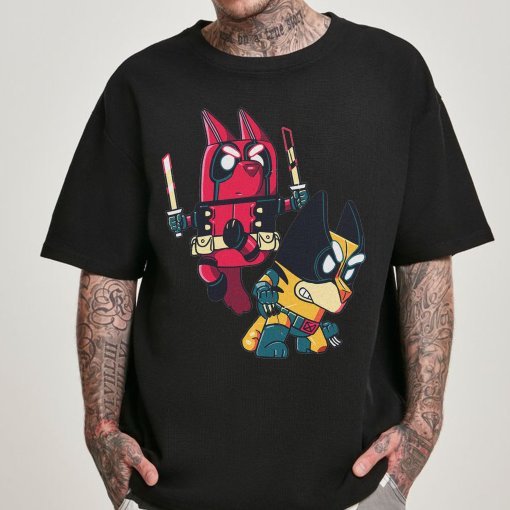 Deadpool and Wolverine Ver Bluey  Shirt