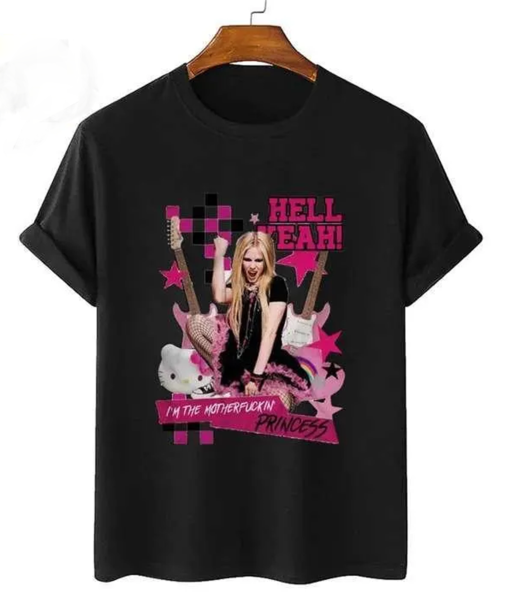 Avril Lavigne Shirt, Avril Lavigne I’m The Motherfuckin Princess Shirt, Avril Lavigne Greatest Hits Tour 2024 Shirt, Rock Tour Shirt