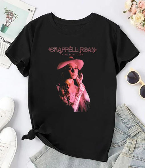 Pink Pony Club Chappell Roan T-shirt, Midwest Princess Tour, Sapphic Lesbian WLW Pride Shirt, Chappell Roan Fan Gift, Chappell Roan Merch