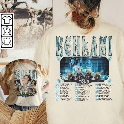 Blvckstyle Kehlani Retro 90s 2 Sides Shirt, Vintage Crash World Tour Gift 2 Side Unisex Shirt, Gift For Her