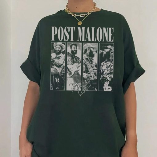 Posty Rap Tshirt, Vintage Posty Graphic Tee, Malone Music The Album Tshirt, Tour 2024 Png, Posty Tour Rapper Gift for Women Men Tee Tee