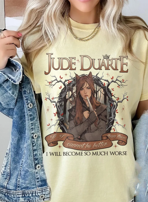 Jude Duarte Comfort Colors Shirt, The Cruel Prince Shirt, The Folk Of The Air, Cardan Greenbriar Shirt, Jude and Cardan Shirt, Bookish Gift