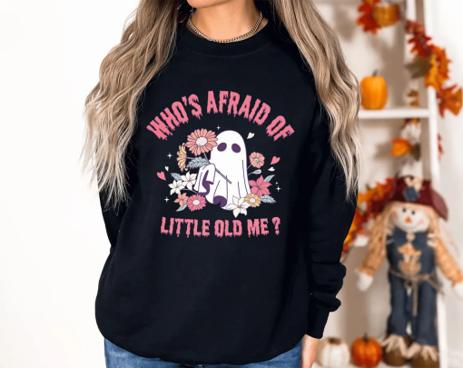 Who’s Afraid of Little Old Me Comfort Colors, Halloween Ghost Shirt, Swiftie Fangirl, Gift For Her, Halloween Shirt, Fall Tshirt, Cute Ghost