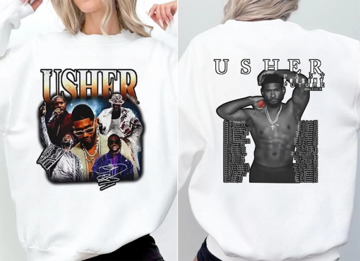 Usher Concert 2024 Shirt, Past Present Future Tour Shirt, Usher Fan Gift, Usher Shirt, Usher Concert Shirt, Usher Concert Graphic Tshirt