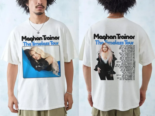 2Side Meghan Trainor The Timeless Tour 2024 Shirt, Meghan Trainor 2024 Concert Shirt 2 Side Unisex Shirt, Meghan Trainor Merch