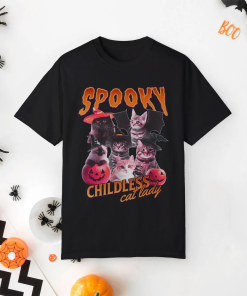 Spooky Childless Cat Lady Shirt Kamala Harris…