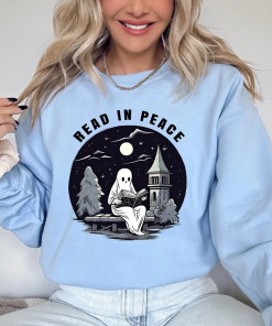 Halloween Read In Peace Sweatshirt, Halloween Ghost…