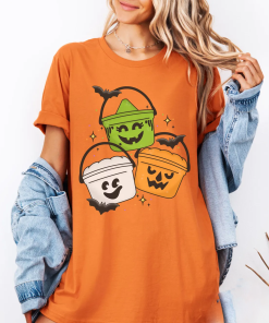 Vintage Halloween Happy Meal Bucket Shirt Cute…