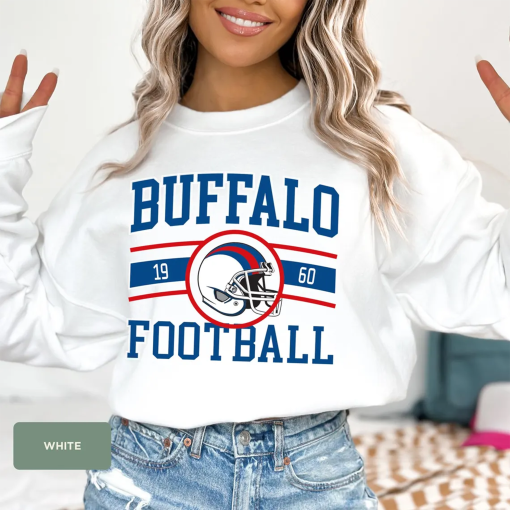 Vintage Football Crewneck, Buffalo Bill Sweatshirt, Buffalo Fan Gift, Buffalo Sweatshirt, Game Day , Bills Football, Buffalo New York