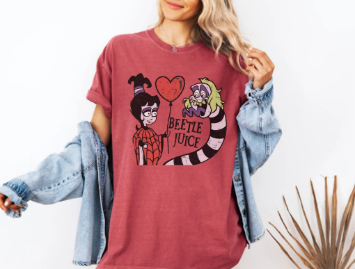 Beetle Juice T Shirt ‘strange and unusual’ T Shirt Halloween Shirt Retro Cartoon 80s 90s Shirt Beetlejuice Sweatshirt Gift for Movie Lover