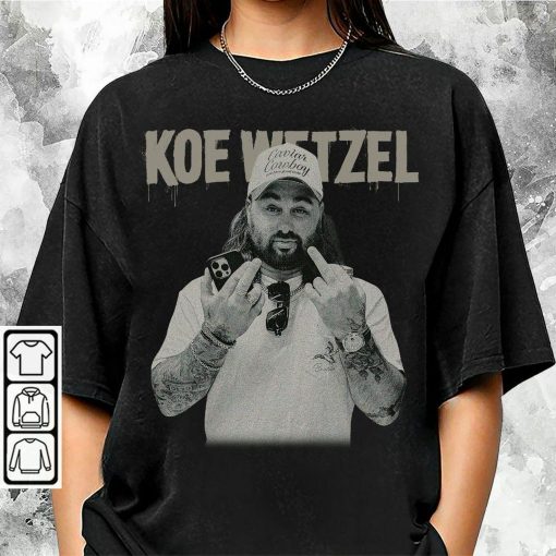 Comfort Color, Koe Wetzel Shirt, Koe Vintage Western Music, Wetzel Concert Tour Bootleg 90s Gift Unisex Shirt, Music Tour 2024, Trending Tee