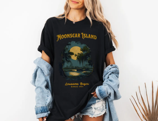 Moonscar Island Tee | Retro Cartoon Halloween Movie T-shirt, Zombie Island, Halloween Gift, 90s nostalgia, Retro Halloween, Oversized Tee