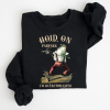 Hold On Partner Im Overstimulated Shirt Cowboy Frog Shirt Unhinged Tshirt Weirdcore Clothing Gen Z Shirt Weird Stuff Funny Funny Meme Tshirt