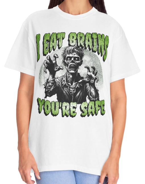 Chillingly Comfortable: Halloween Zombie T-Shirt. Comfort Colors