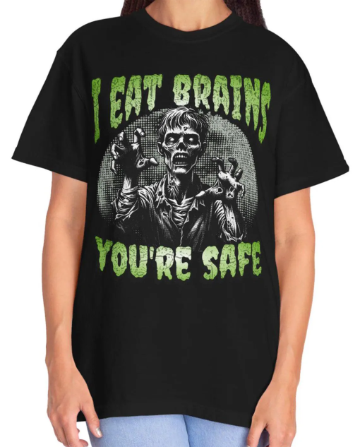 Chillingly Comfortable: Halloween Zombie T-Shirt. Comfort Colors