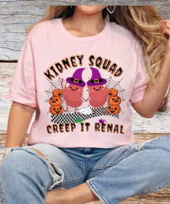 Funny Halloween Kidney Shirt Retro Dialysis T-Shirt…